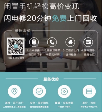 20分钟免费上门手机回收