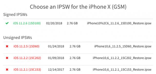 iOS 11.2.5、苹果关闭iOS 11.2.5验证通道