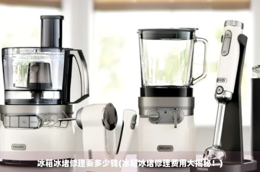 冰箱维修—冰堵修理费用大揭秘！